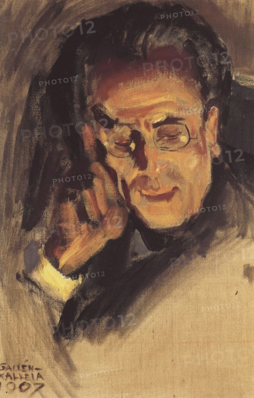 Portrait of Gustav Mahler, 1907. Artist: Gallen-Kallela, Akseli (1865-1931)