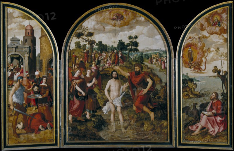 The triptych of Saint John the Baptist, 1549. Artist: Pourbus, Pierre (1524-1584)