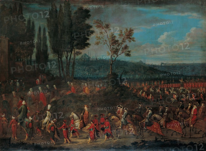 The Ambassadorial Procession, 1720s. Artist: Vanmour (Van Mour), Jean-Baptiste (1671-1737)