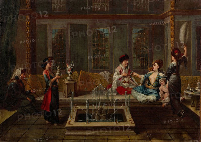 The Conversation, 1730s. Artist: Vanmour (Van Mour), Jean-Baptiste, (School)