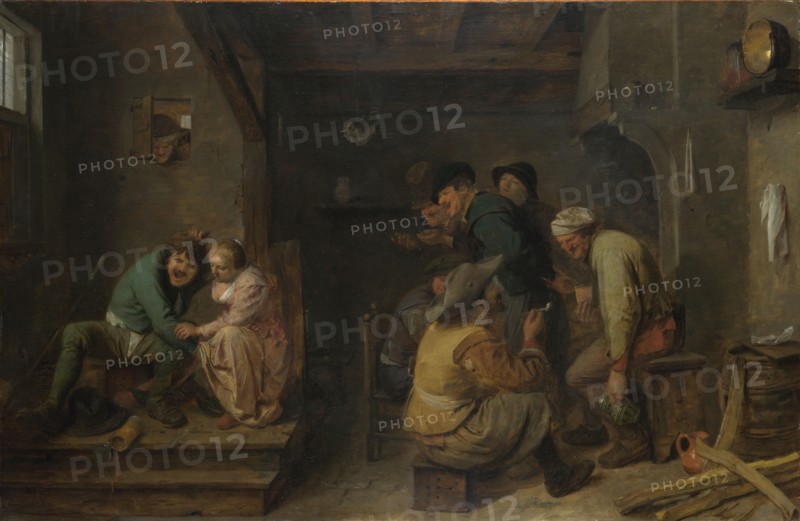 Tavern Scene, c. 1635. Artist: Brouwer, Adriaen (c.1605-1638)