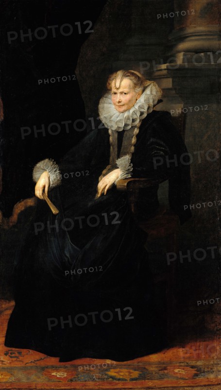 Portrait of a Genovese Lady, c. 1621. Artist: Dyck, Sir Anthonis, van (1599-1641)