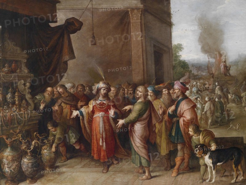 Croesus showing Solon his Treasures. Artist: Francken, Frans, the Younger (1581-1642)