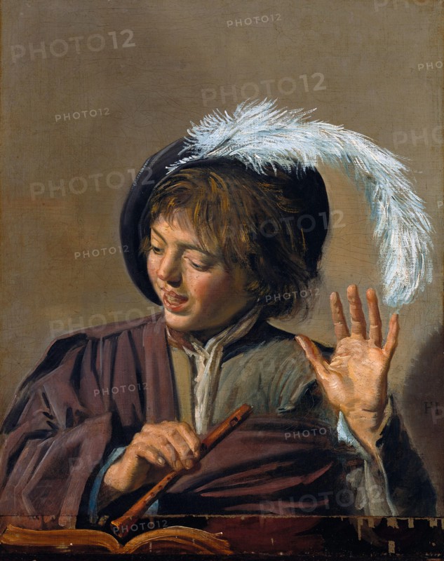 Singing Boy with Flute, c.1623. Artist: Hals, Frans I (1581-1666)