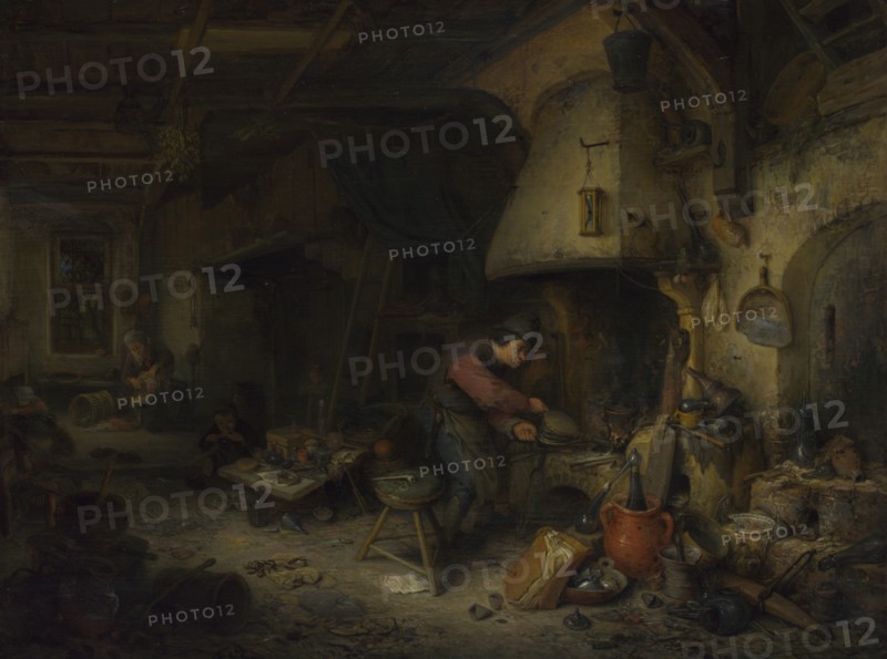 An Alchemist, 1661. Artist: Ostade, Adriaen Jansz, van (1610-1685)