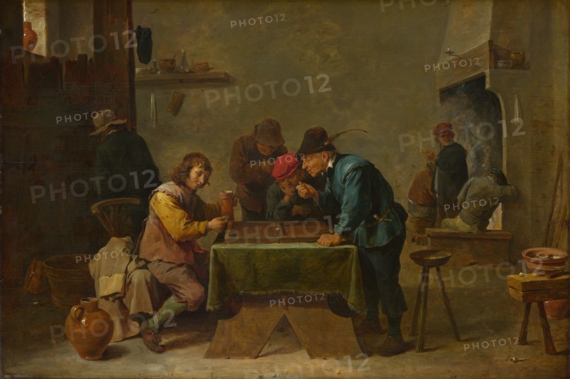 Backgammon Players, c. 1645. Artist: Teniers, David, the Younger (1610-1690)