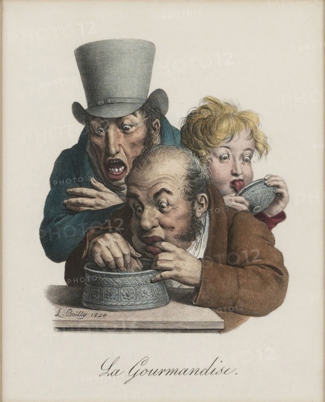 The gluttony, 1824-1825. Artist: Boilly, Louis-Léopold (1761-1845)