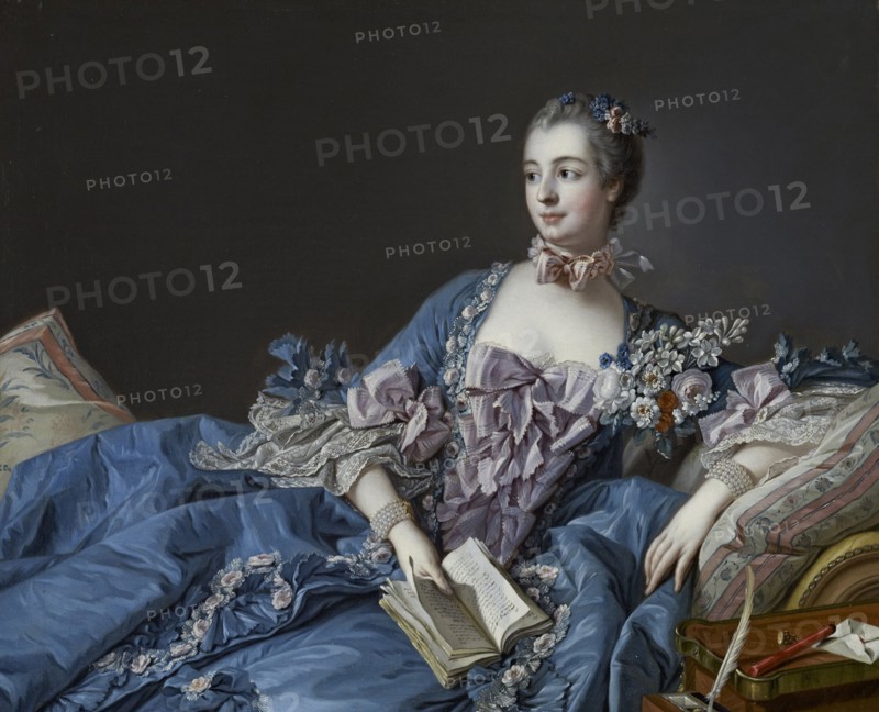 Portrait of the Marquise de Pompadour (1721-1764), ca 1758. Artist: Boucher, François (1703-1770)