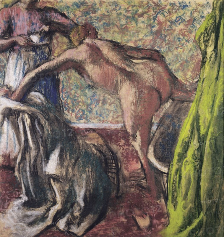 Breakfast After the Bath (Le Petit Déjeuner après le bain), ca 1896. Artist: Degas, Edgar (1834-1917)
