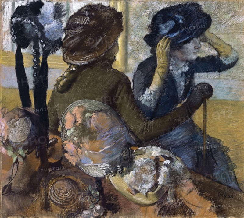 At the Milliner's, 1882. Artist: Degas, Edgar (1834-1917)