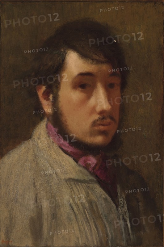 Self-Portrait, c. 1858. Artist: Degas, Edgar (1834-1917)