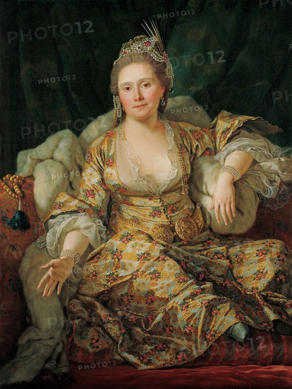 Portrait of Annette Duvivier, Comtesse de Vergennes, in Oriental Costume, Second Half of the 18th cen.. Artist: Favray, Antoine de (1706-1791)