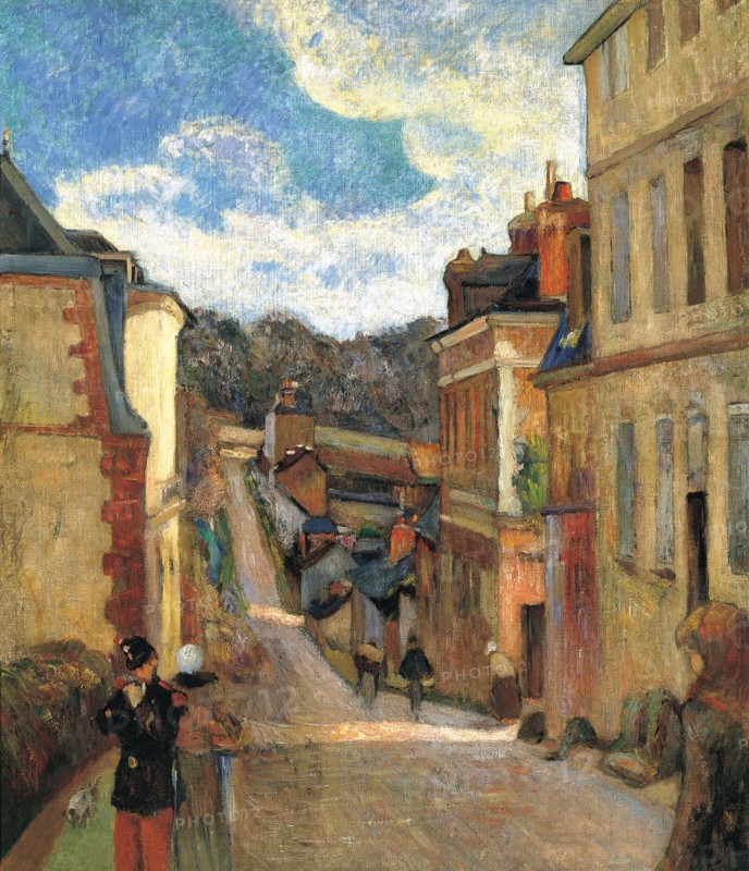 Rue Jouvenet in Rouen, 1884. Artist: Gauguin, Paul Eugéne Henri (1848-1903)