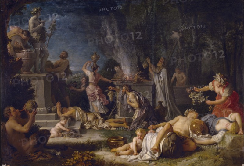 The Offering to Bacchus, 1720. Artist: Houasse, Michel-Ange (1680-1730)