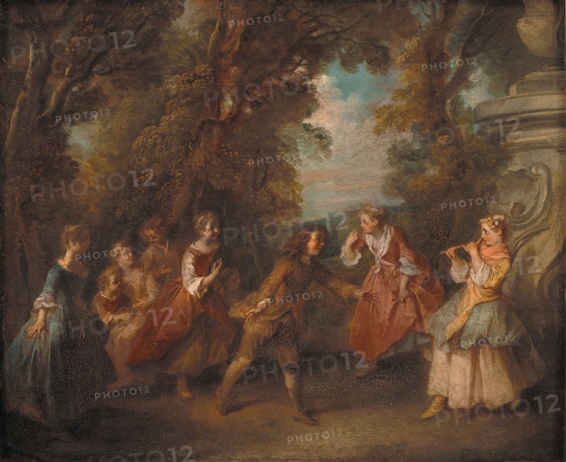 Children at Play in the Open. Artist: Lancret, Nicolas (1690-1743)