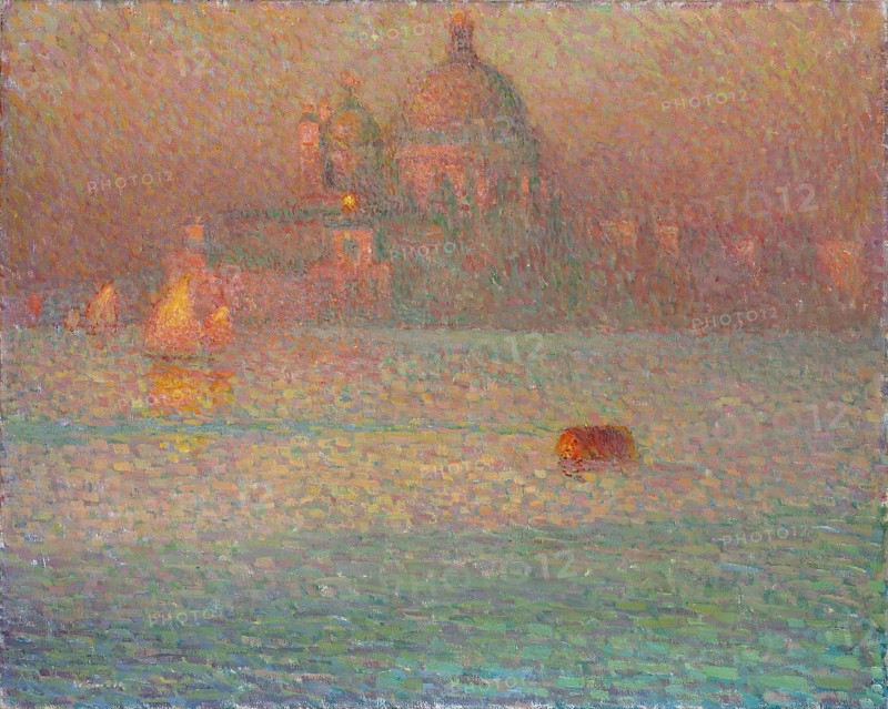 Fireworks. Winter Morning in Venice, 1907. Artist: Le Sidaner, Henri (1862-1939)