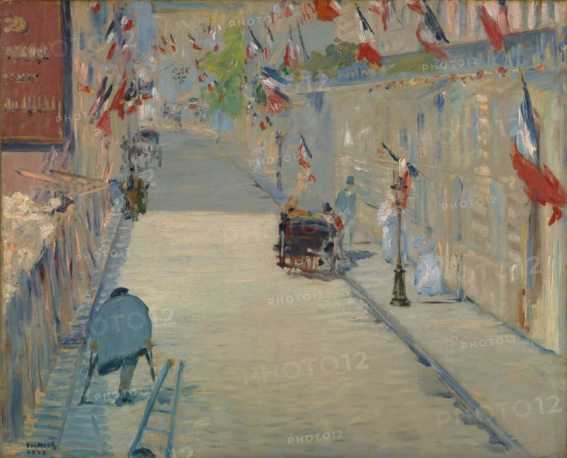 The Rue Mosnier with Flags, 1878. Artist: Manet, Édouard (1832-1883)