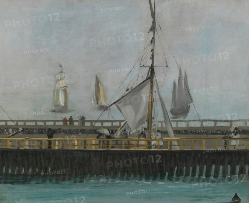 The jetty of Boulogne-sur-Mer, 1868. Artist: Manet, Édouard (1832-1883)