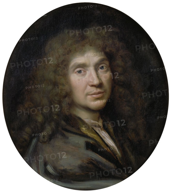 Portrait of the author Moliére (1622-1673), ca 1658. Artist: Mignard, Pierre (1612-1695)