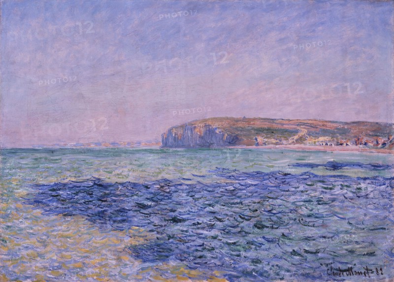 Shadows on the Sea. The Cliffs at Pourville, 1882. Artist: Monet, Claude (1840-1926)