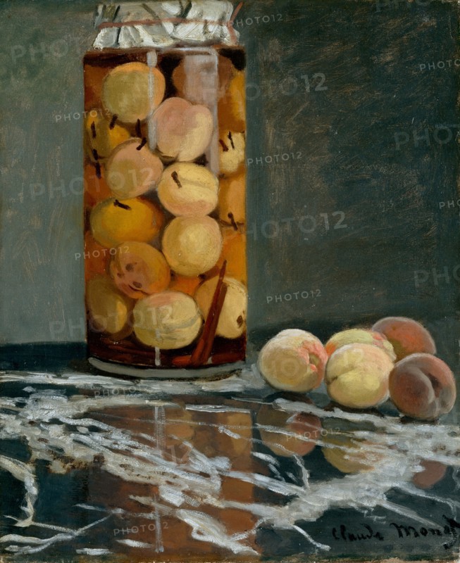 Jar of Peaches, ca 1866. Artist: Monet, Claude (1840-1926)