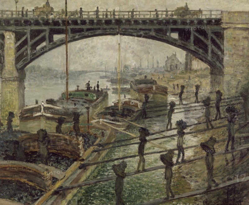 The Coalmen, c. 1875. Artist: Monet, Claude (1840-1926)