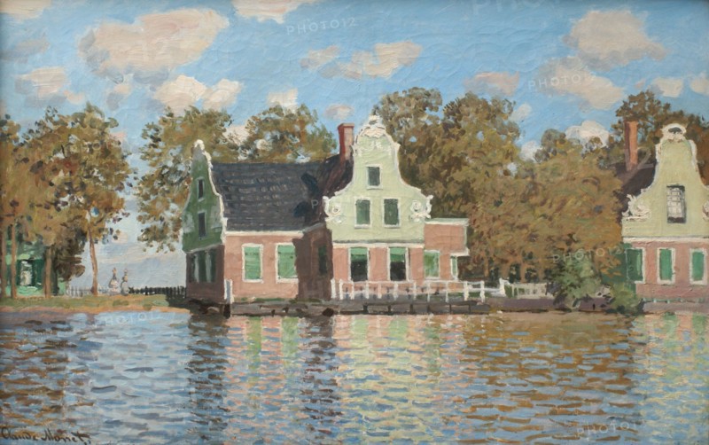 Houses at the bank of the river Zaan, 1871-1872. Artist: Monet, Claude (1840-1926)