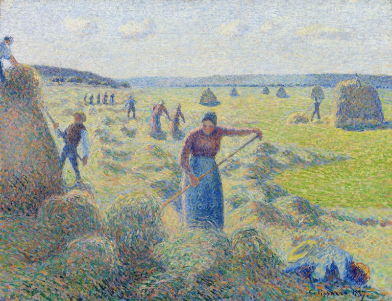 The haymaking, Éragny, 1887. Artist: Pissarro, Camille (1830-1903)