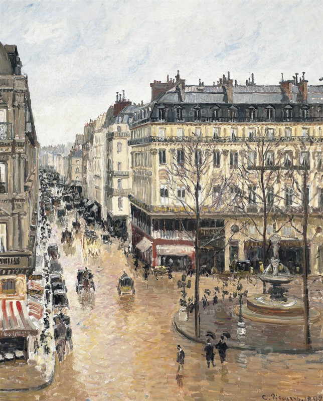 Rue Saint-Honoré in the Afternoon. Effect of Rain, 1897. Artist: Pissarro, Camille (1830-1903)