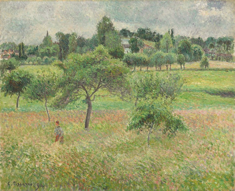 Pommiers à Éragny, 1894. Artist: Pissarro, Camille (1830-1903)