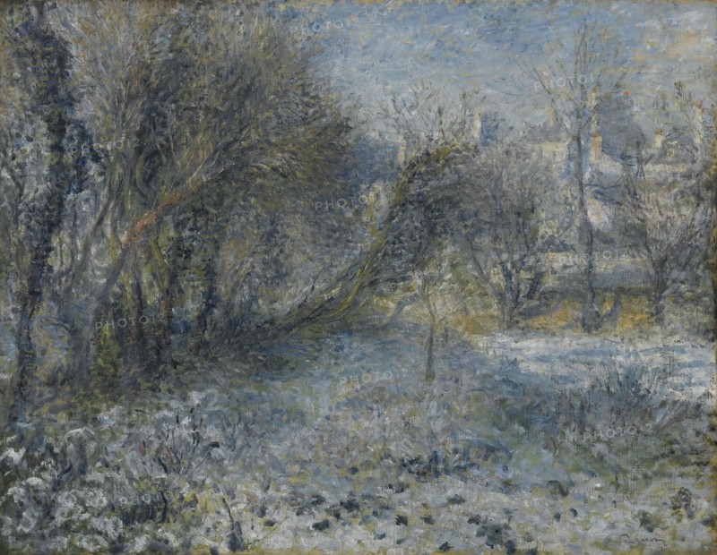 Snow-covered Landscape, 1870-1875. Artist: Renoir, Pierre Auguste (1841-1919)
