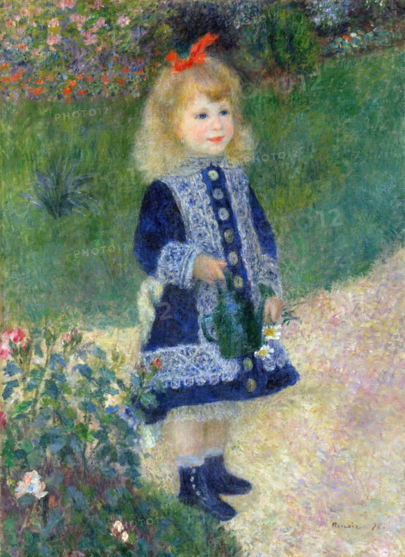 A Girl with a Watering Can, 1876. Artist: Renoir, Pierre Auguste (1841-1919)