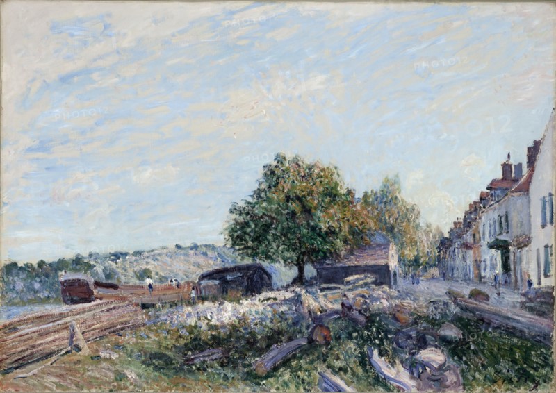 Saint-Mammès. Morning, 1884. Artist: Sisley, Alfred (1839-1899)