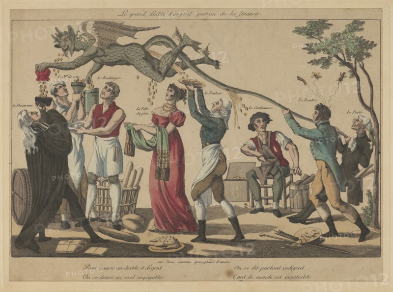 Le grand Diable d'argent, patron de la finance, Early 19th cen.. Artist: Anonymous