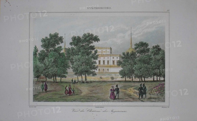 Saint Michael's Castle in Saint Petersburg, Early 19th cen.. Artist: Anonymous
