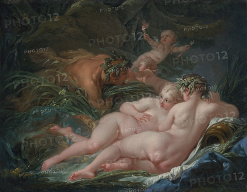 Pan and Syrinx, 1759. Artist: Boucher, François (1703-1770)
