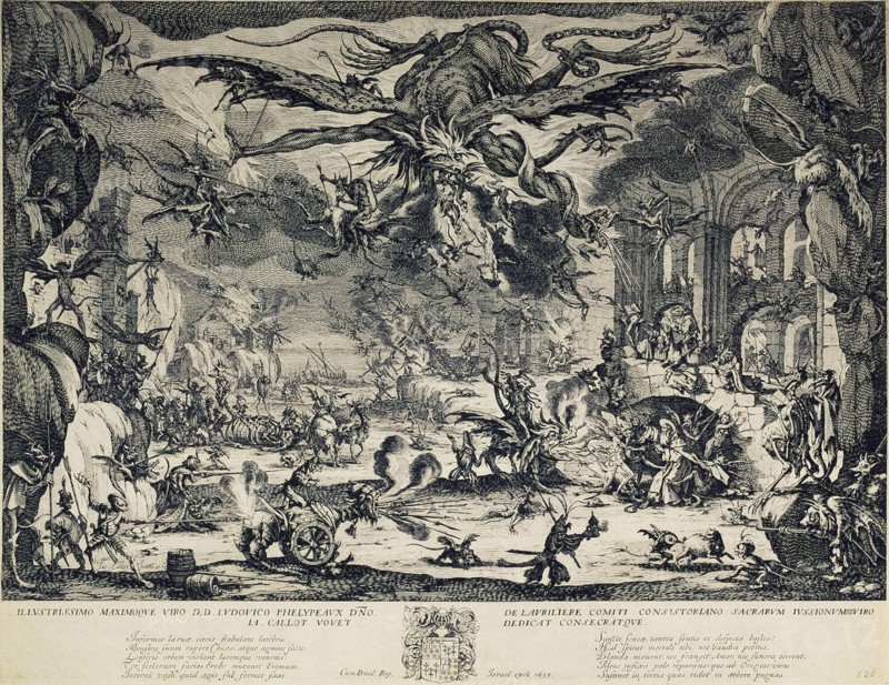 The Temptation of Saint Anthony, 1635. Artist: Callot, Jacques (1592-1635)