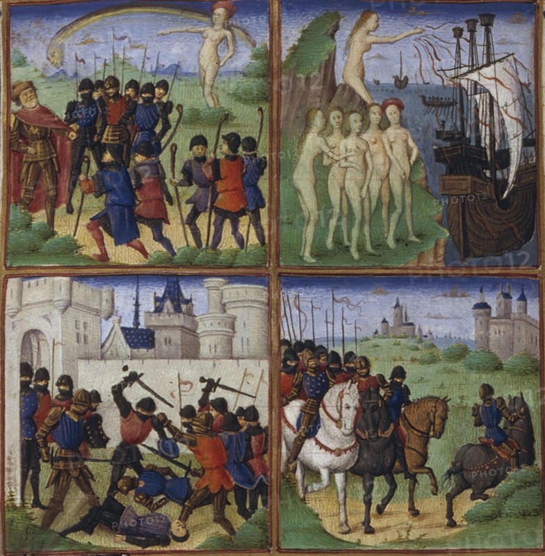 Illustration for the Epic The Aeneid by Virgil, 1450-1499. Artist: Coëtivy Master (active c. 1450-1485)