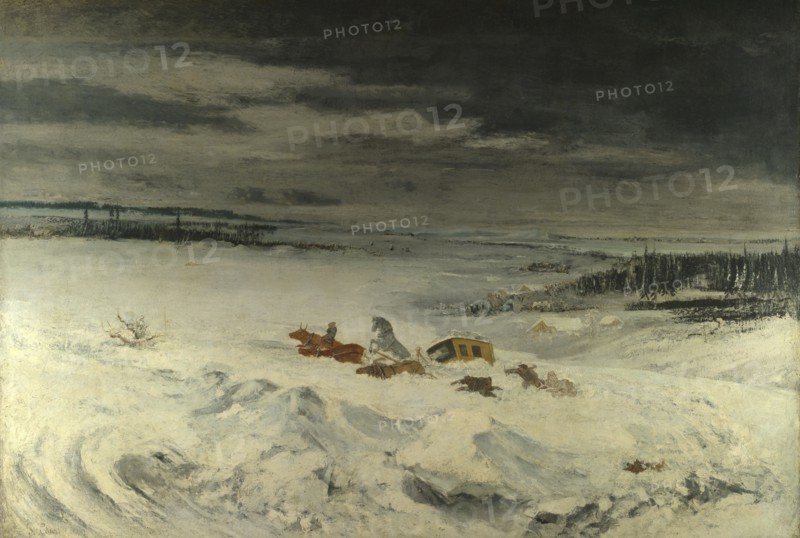 The Diligence in the Snow, 1860. Artist: Courbet, Gustave (1819-1877)