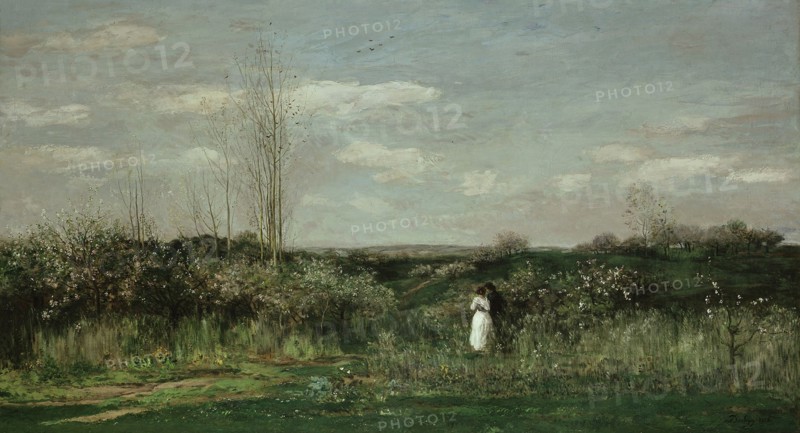 Spring Landscape, 1862. Artist: Daubigny, Charles-François (1817-1878)