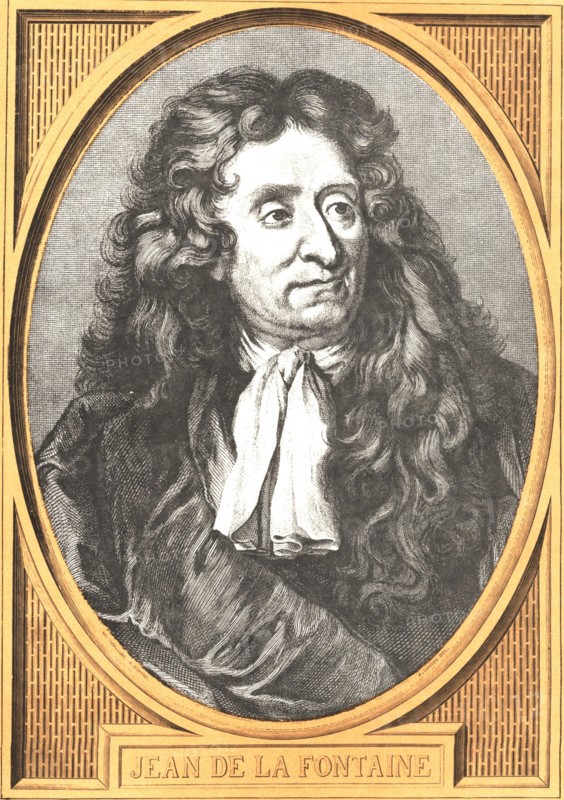 Jean de La Fontaine (1621-1695). Artist: Doré, Gustave (1832-1883)