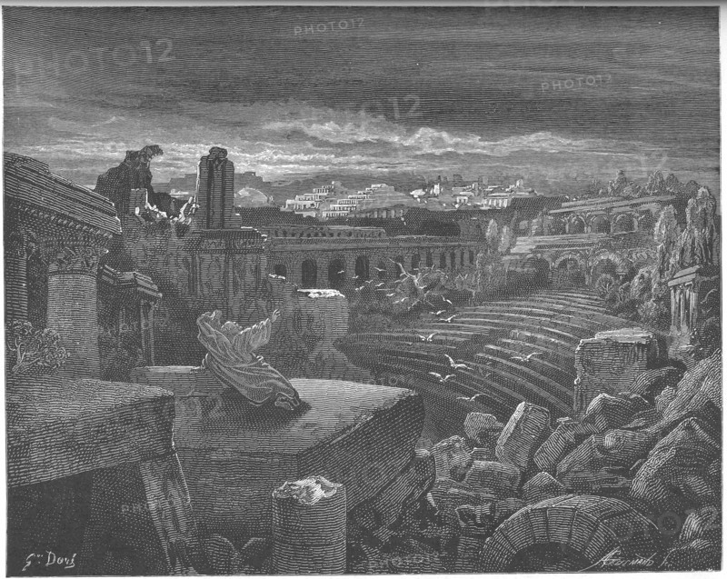 Isaiah's Vision of the Destruction of Babylon, 1897. Artist: Doré, Gustave (1832-1883)