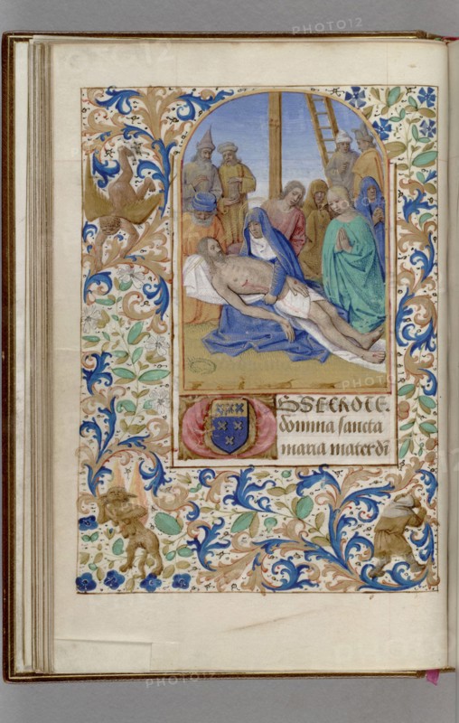 Pietà (Book of Hours), 1450-1499. Artist: Fouquet, Jean (workshop)