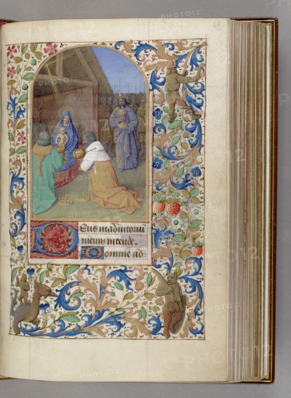 The Adoration of the Magi (Book of Hours), 1450-1499. Artist: Fouquet, Jean (workshop)