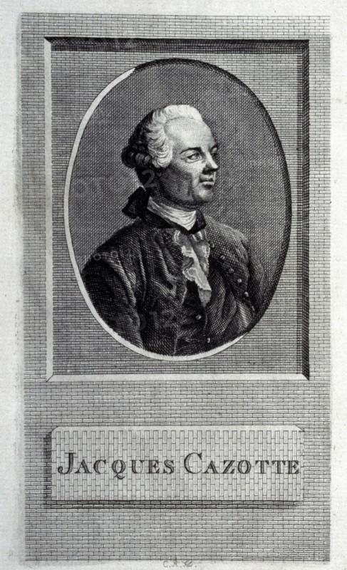 Portrait of the author Jacques Cazotte (1720-1792). Artist: French master