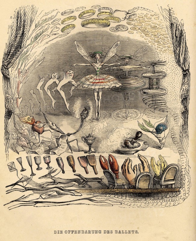 The revelations of Ballet, 1840s. Artist: Grandville, Jean-Jacques (1803-1847)