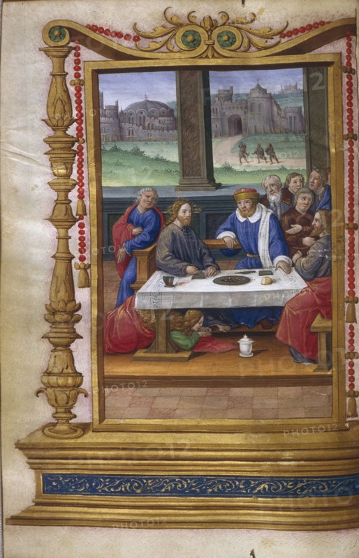 Feast in the House of Simon the Pharisee, 1500-1550. Artist: Master of Claude de France (active 1500-1550)
