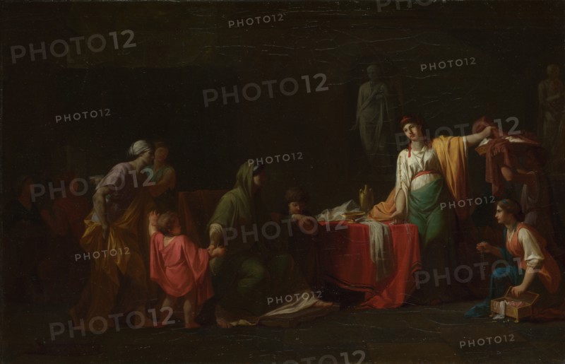 Cornelia, Mother of the Gracchi, 1781. Artist: Peyron, Jean-François-Pierre (1744-1814)