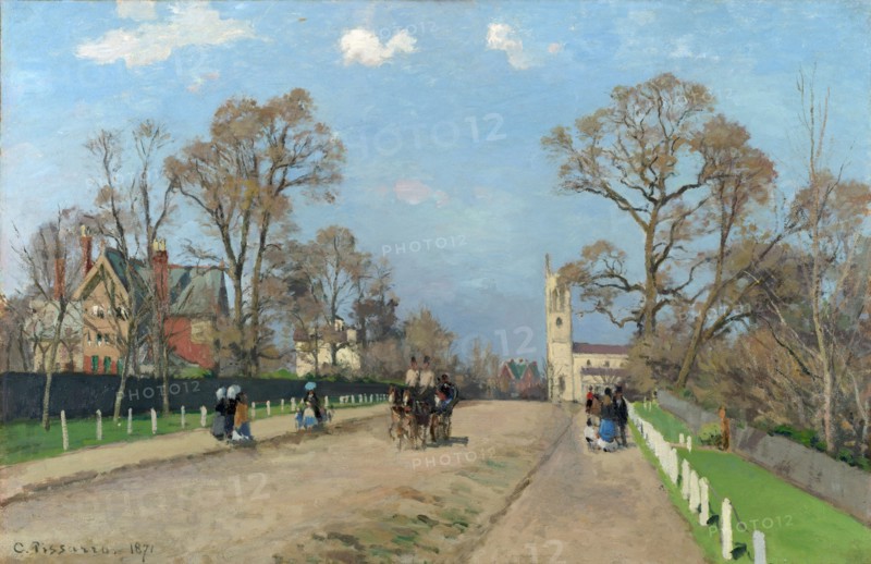 The Avenue, Sydenham, 1871. Artist: Pissarro, Camille (1830-1903)