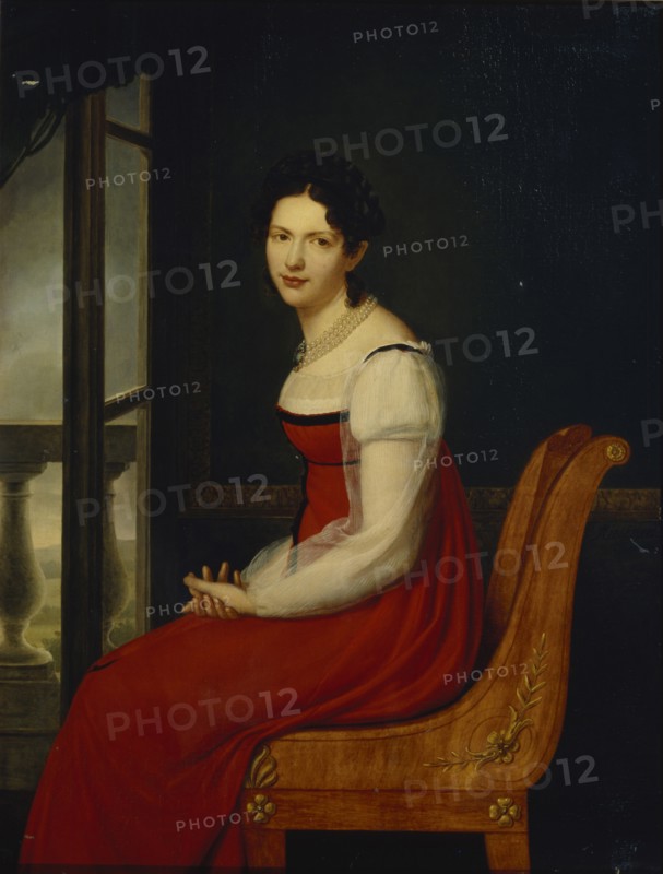 Portrait of Princess Varvara Sergeyevna Dolgorukova (1793-1833), née Gagarina, ca 1820. Artist: Riesener, Henri-Françoiss (1767-1828)